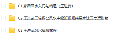 王进武杨公风水初、中、高（3套17.06G)-占星网